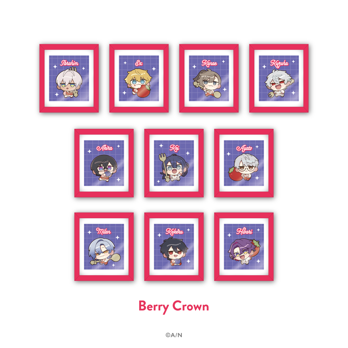 【にじさんじ 8th with cake！】ランダムフレームマグネット Berry Crown