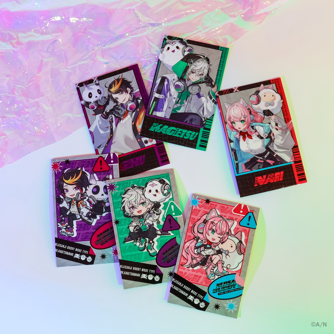 【NIJISANJI Buddy Mode Type：Shu, Kagetsu & Nari】ランダムチェキ風カード