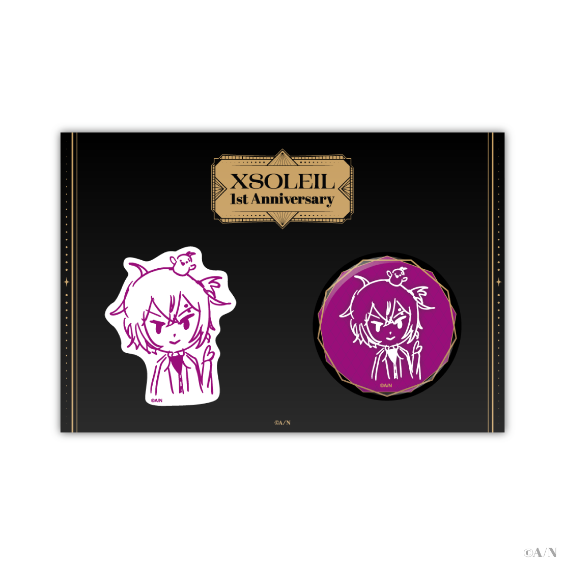 【XSOLEIL 1st Anniversary】缶バッジ&ステッカーセット