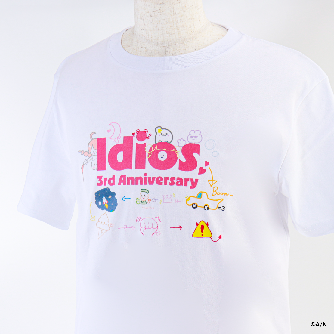 【Idios 3rd Anniversary】手描きTシャツ