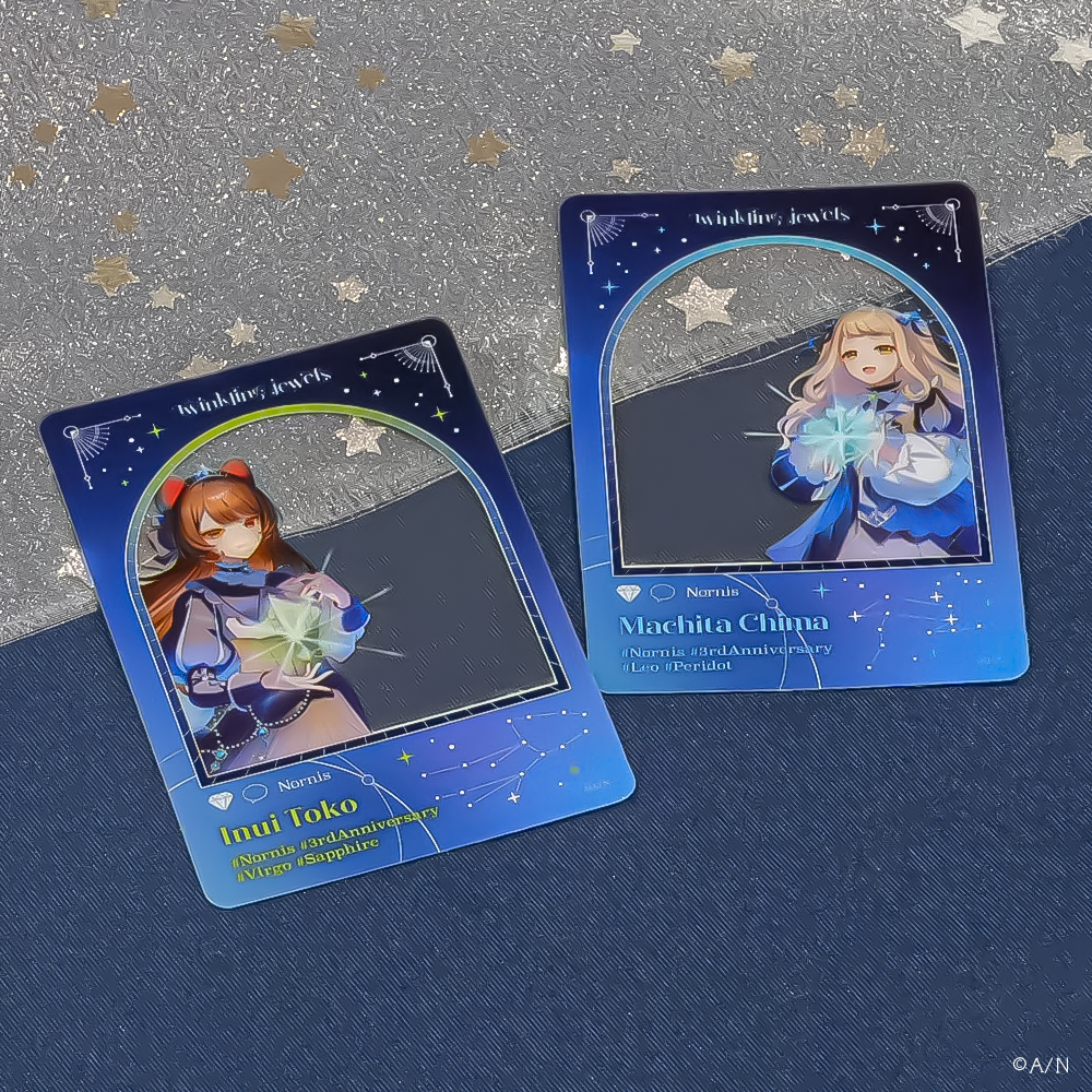 【Nornis 3rd Anniversary「Twinkling jewels」】SNS風クリアカード2種セット