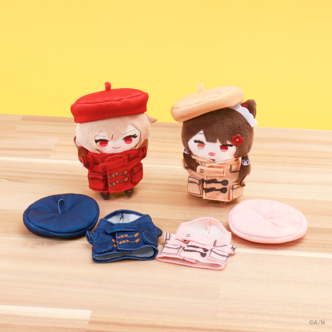 【OrenToko】にじぱぺダッフルコート&ベレー帽セット【にじぱぺカスタム】