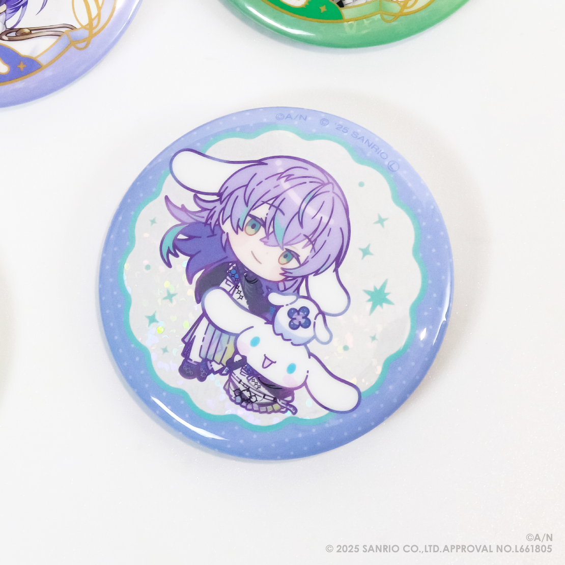 【Dytica×サンリオキャラクターズ】ランダムキラキラ缶バッジ
