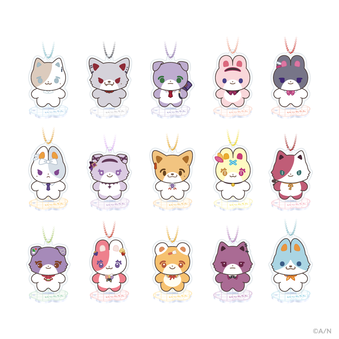 【にじたうんぐっず いち】アクリルスタンドキーホルダー
