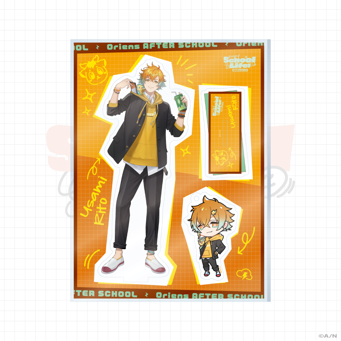 にじさんじ 緋八マナ 放課後オリエンス 缶バッジ SD デフォ デフォルメ 