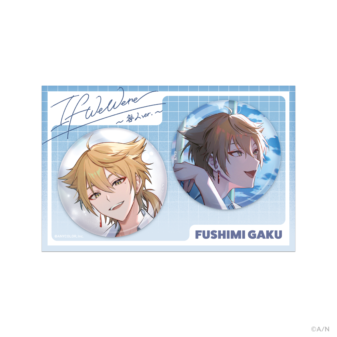 にじさんじ　伏見ガク　缶バッジ24点セット 伏見ガク にじフェスクラスT缶バッジ 4点 伏見ガク｜にじ