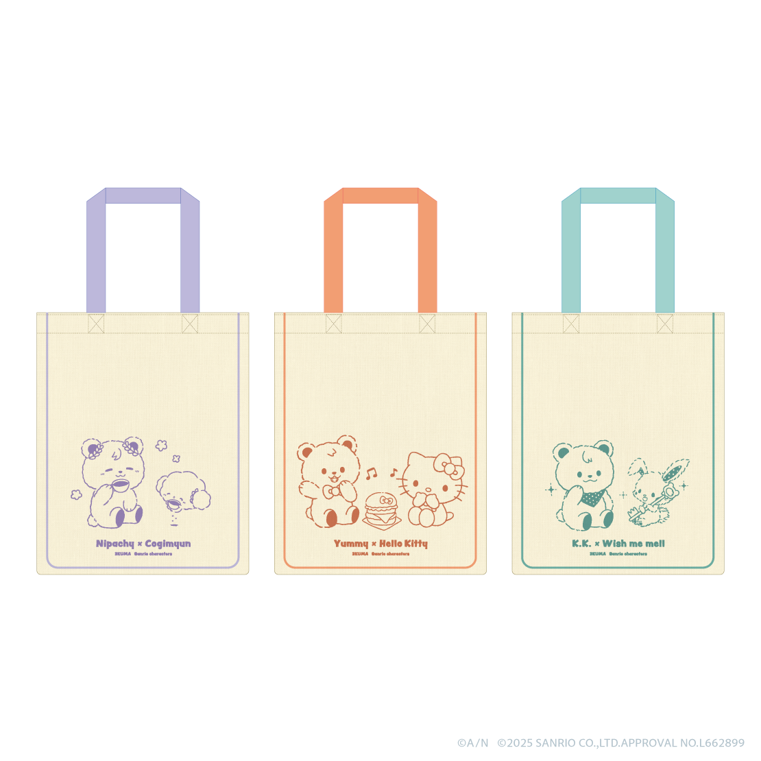 【3SKM×サンリオキャラクターズ】トートバッグ