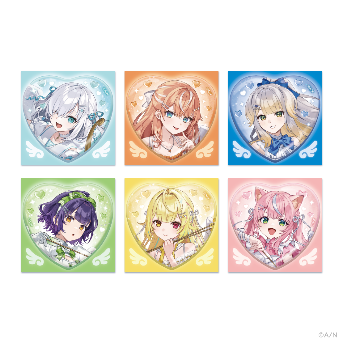 【ディア フロム キューピッド】ハート型缶バッジ