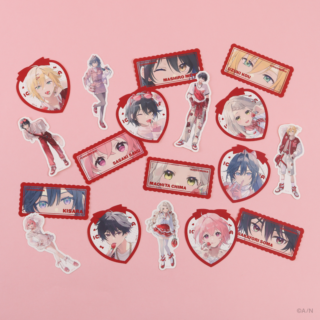 【いちごまにあ】ステッカーセット