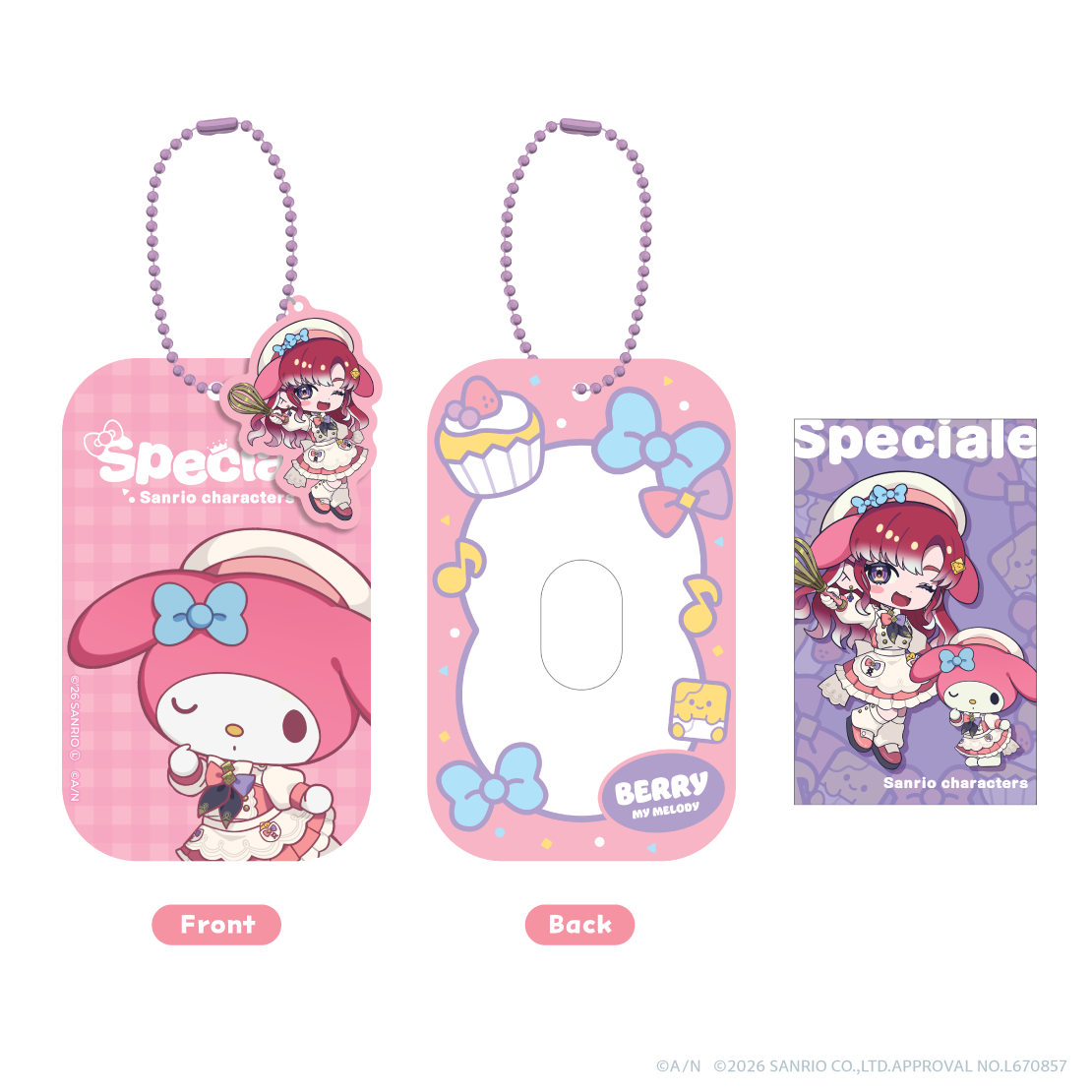 【Speciale&times;サンリオキャラクターズ】アクリルパスケース