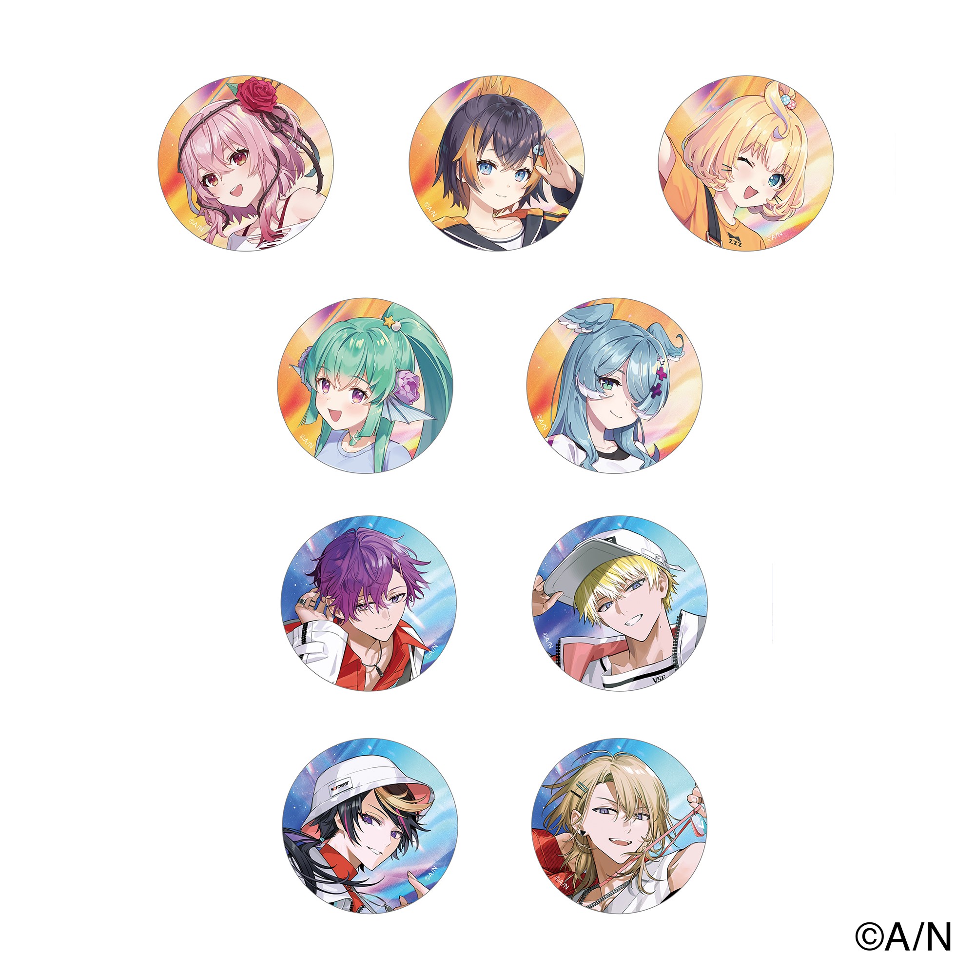 NIJISANJI EN SUMMER JAM】ランダム缶バッジ｜にじさんじオフィシャル 