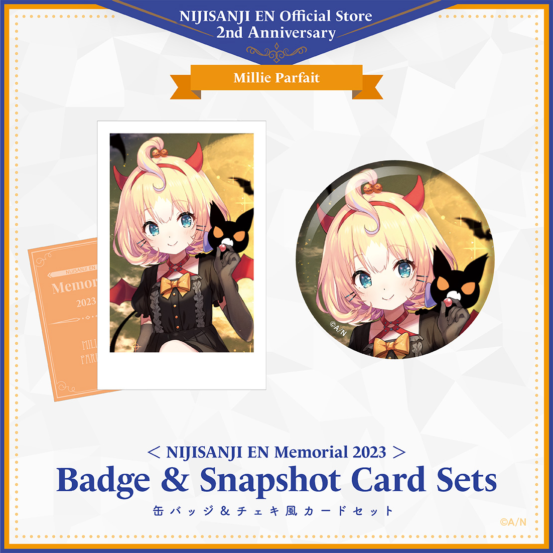 【NIJISANJI EN Memorial 2023】缶バッジ＆チェキ風カードセット