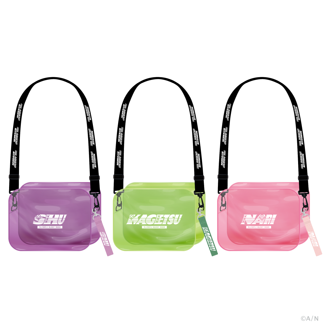 【NIJISANJI Buddy Mode Type：Shu, Kagetsu & Nari】クリアショルダーバッグ