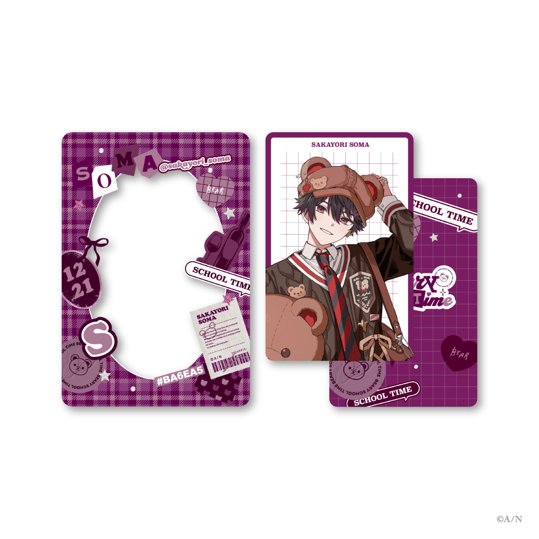 【Beary School Time】フォト風カード＆硬質カードケース