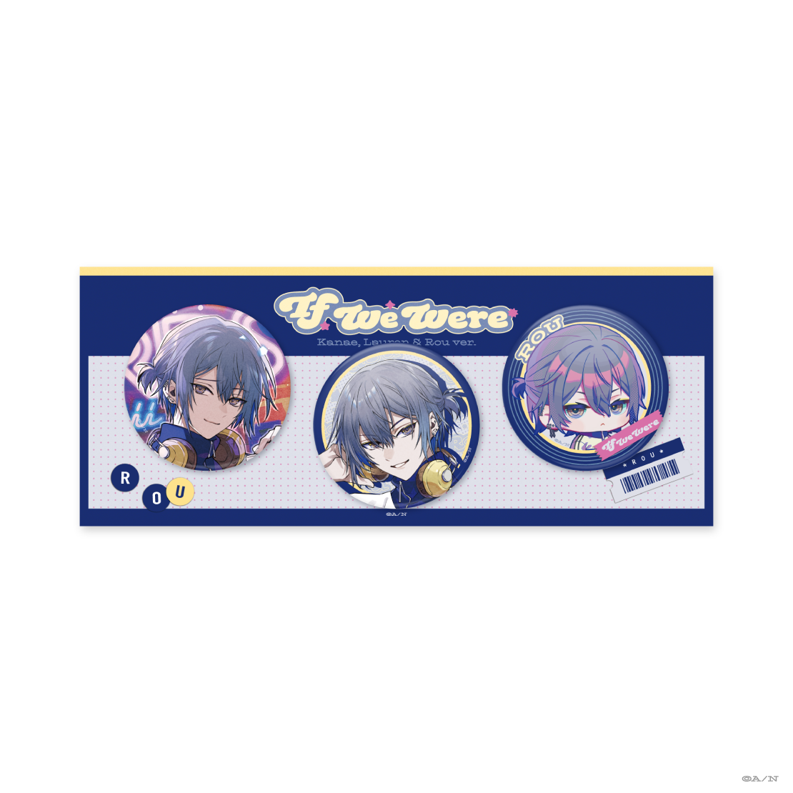 【If We Were ~Kanae, Lauren & Rou ver.~】缶バッジセット