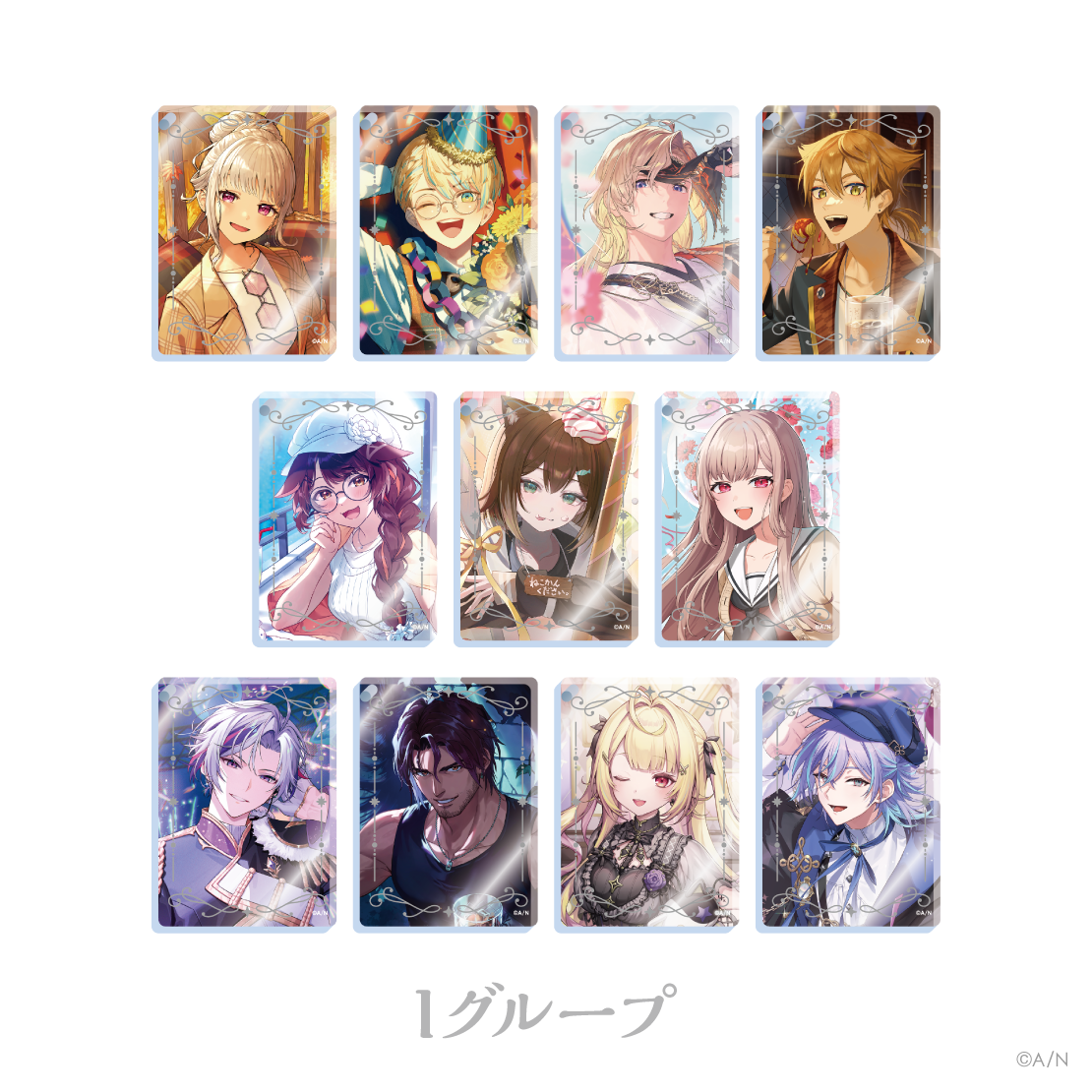 【にじさんじ ノスタルジアコレクション2026】アクリルブロックキーホルダー Iグループ