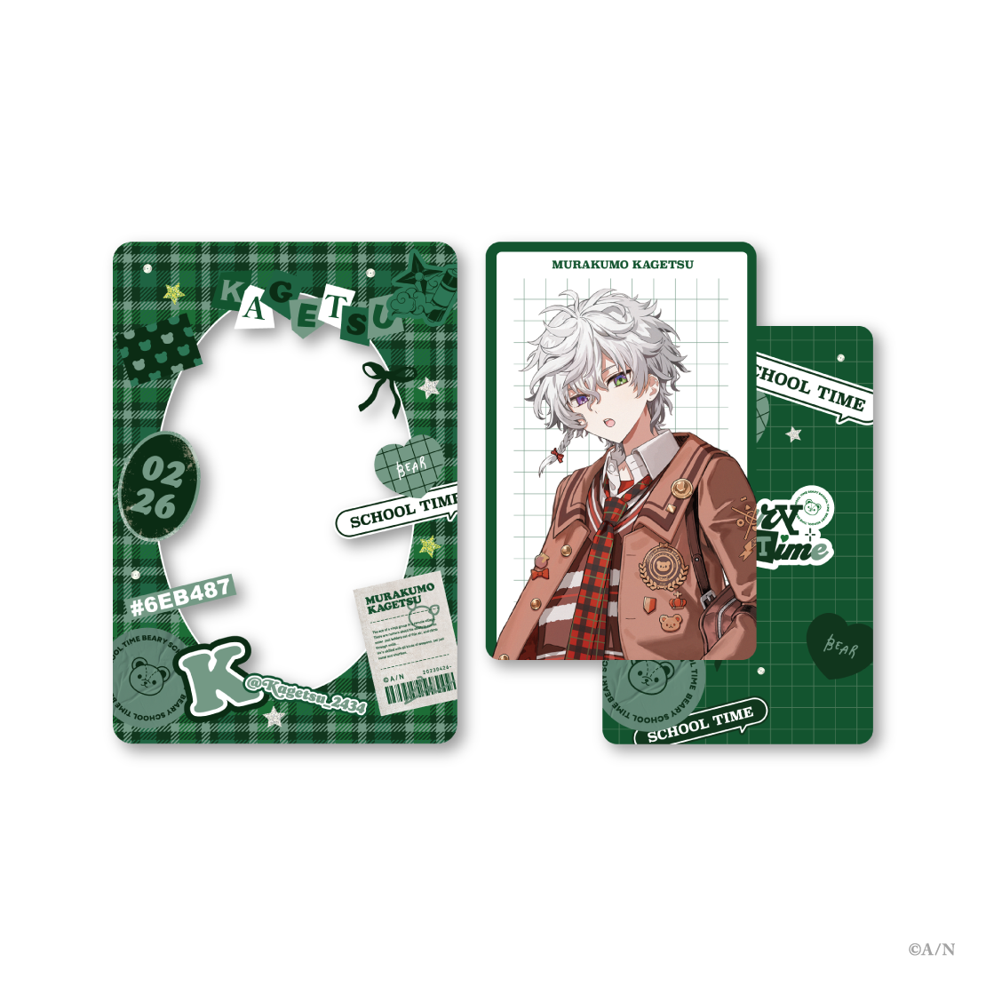 【Beary School Time】フォト風カード＆硬質カードケース