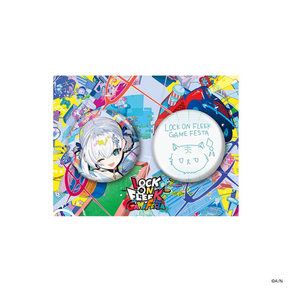 【LOCK ON FLEEK GAME FESTA】缶バッジセット