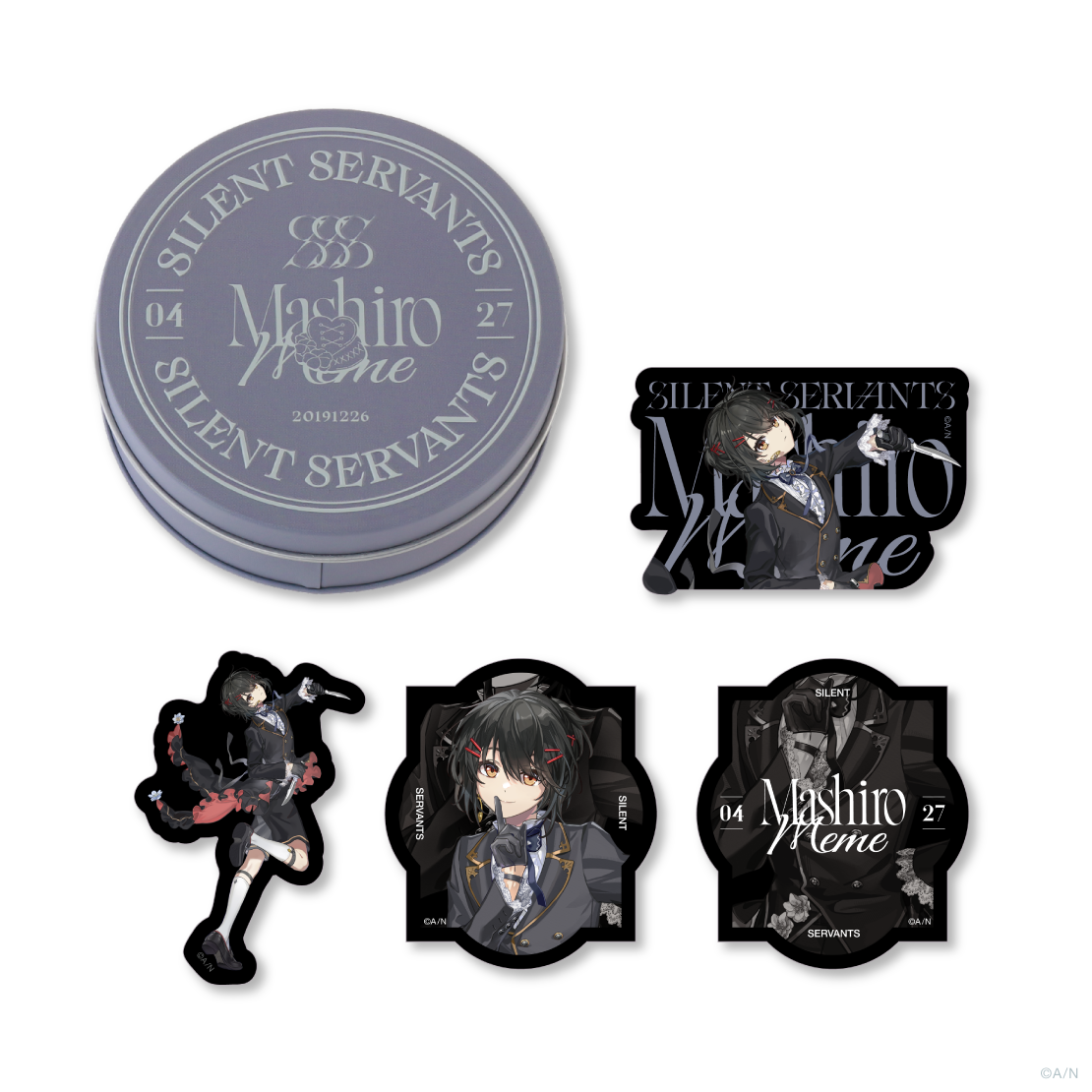 【SILENT SERVANTS】缶入りステッカーセット