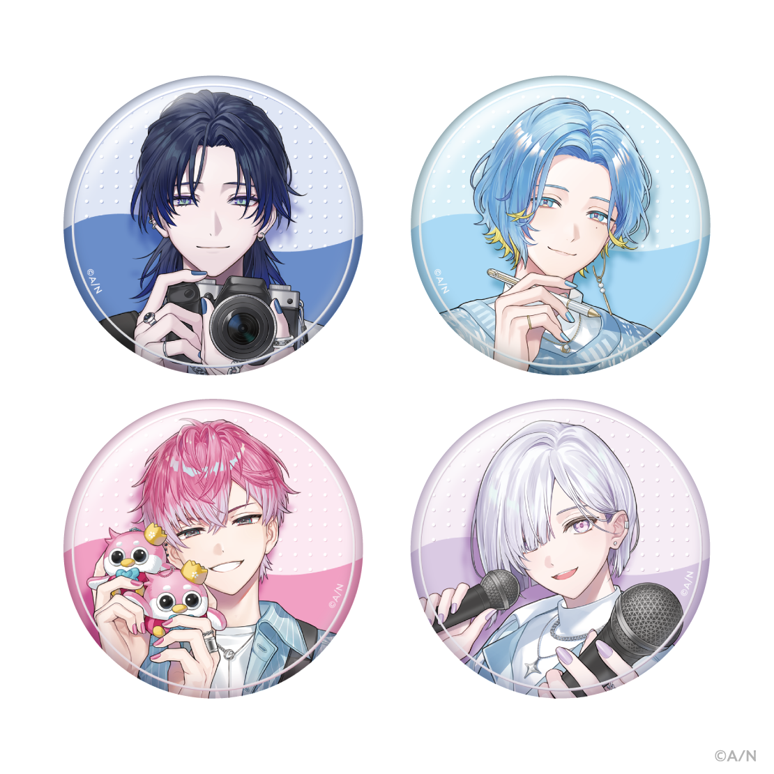 【にじネイル Fresh】ランダム缶バッジ