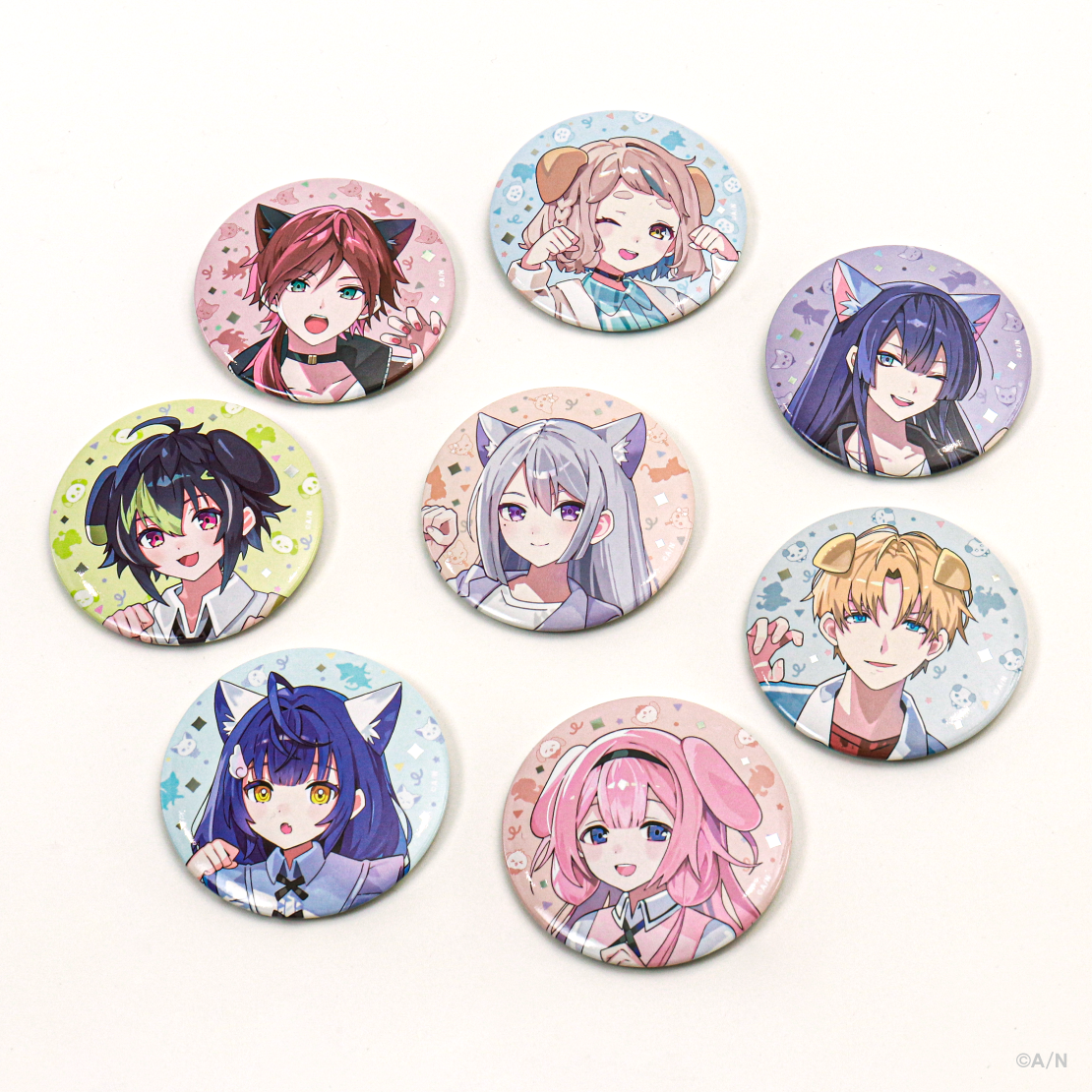 【わんにゃんdays vol.2】ランダム箔押し缶バッジ