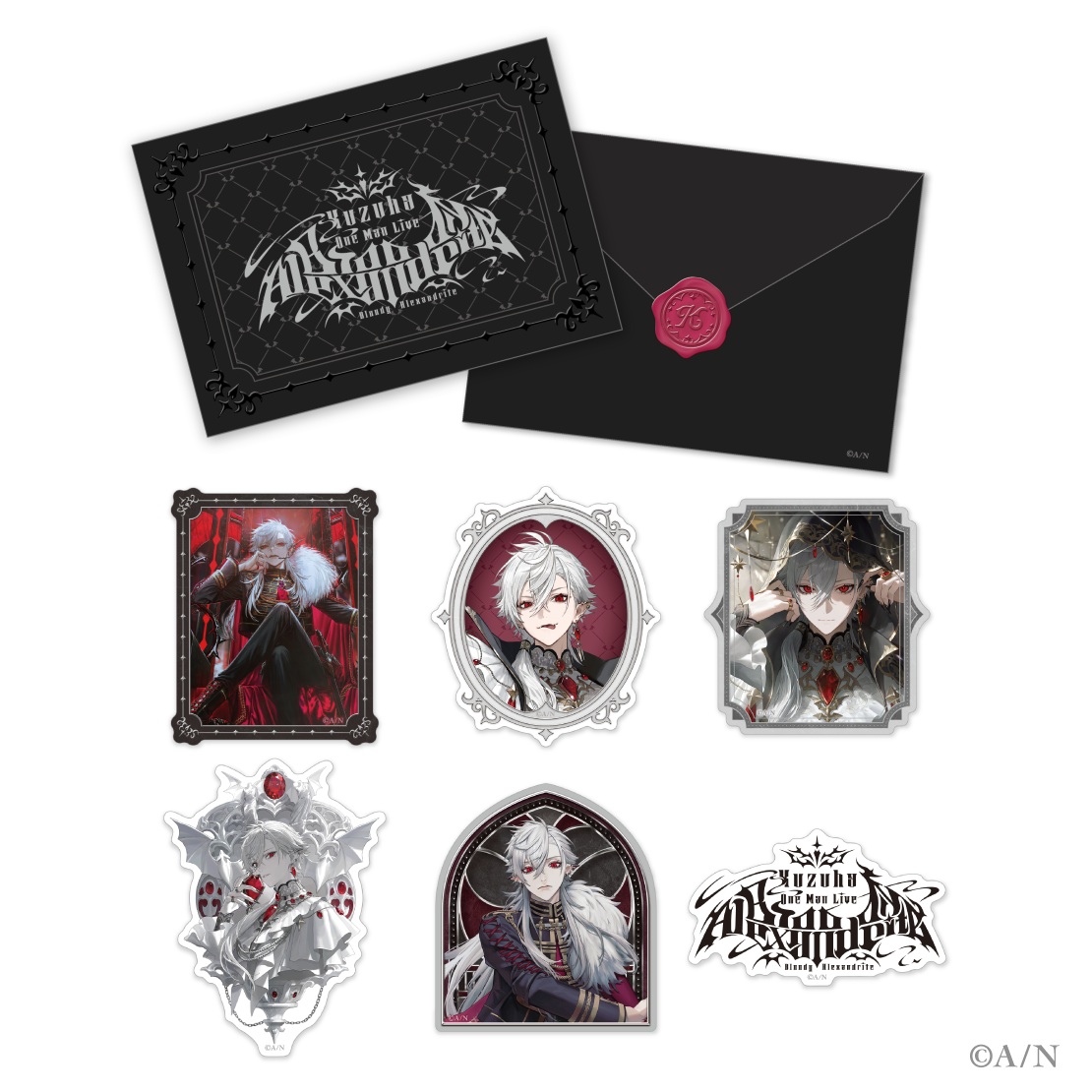 【葛葉 ワンマン LIVE】封筒入りステッカーセット【Kuzuha One-Man Live Bloody Alexandrite】