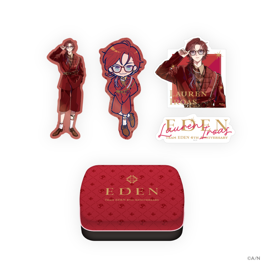 【エデン組 4th Anniversary】缶入りステッカーセット
