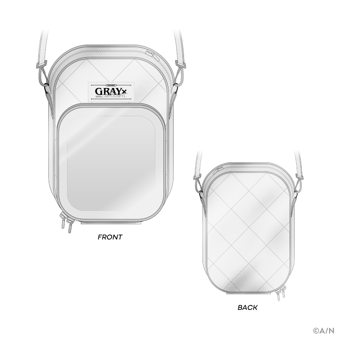 【GRAY×ACCENT】ショルダーポーチ