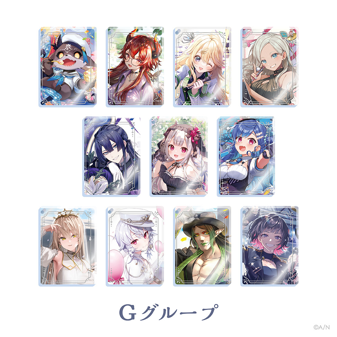 【にじさんじ ノスタルジアコレクション】アクリルブロックキーホルダー Gグループ