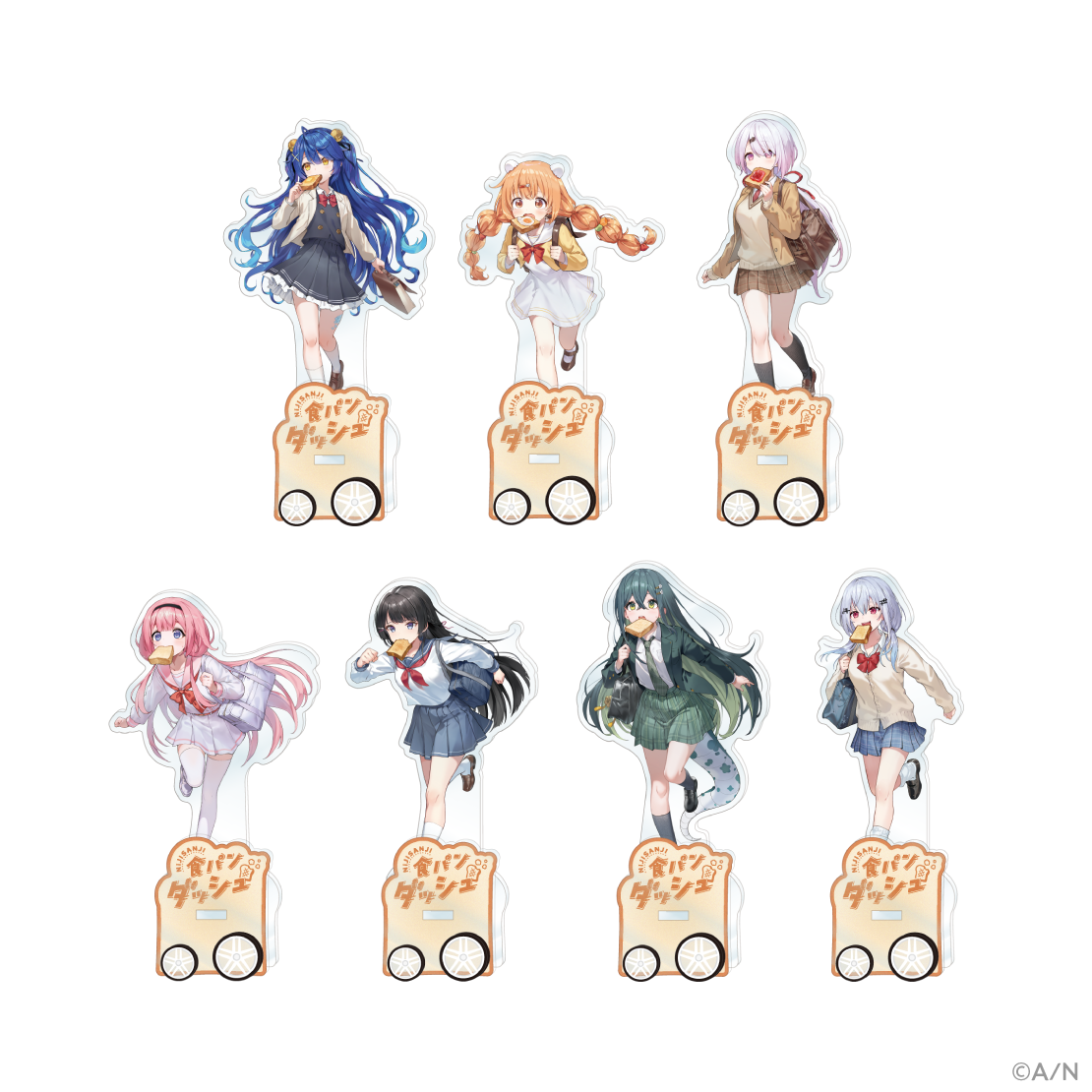 【食パンダッシュ】走るアクリルスタンド