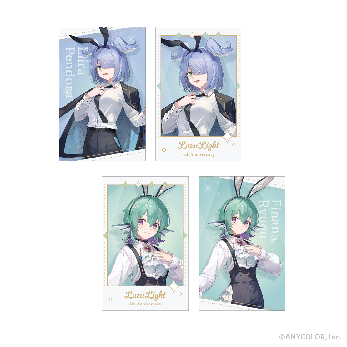 【LazuLight 4th Anniversary】フォト風カード2枚セット