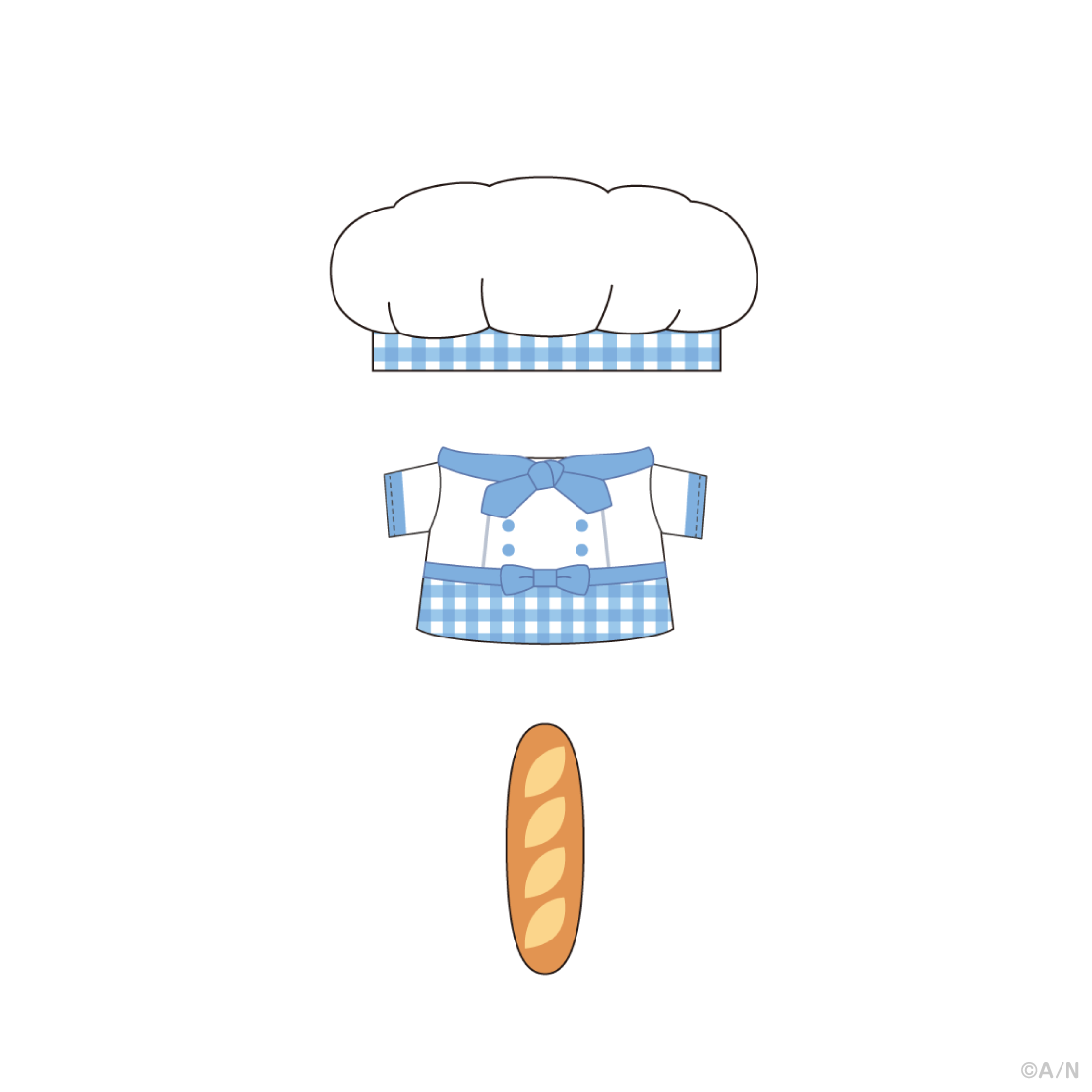 【ゆかいなパンやさん】パンやさん制服セット【にじぱぺカスタム】