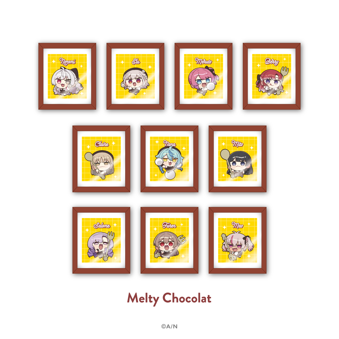 【にじさんじ 8th with cake！】ランダムフレームマグネット Melty Chocolat