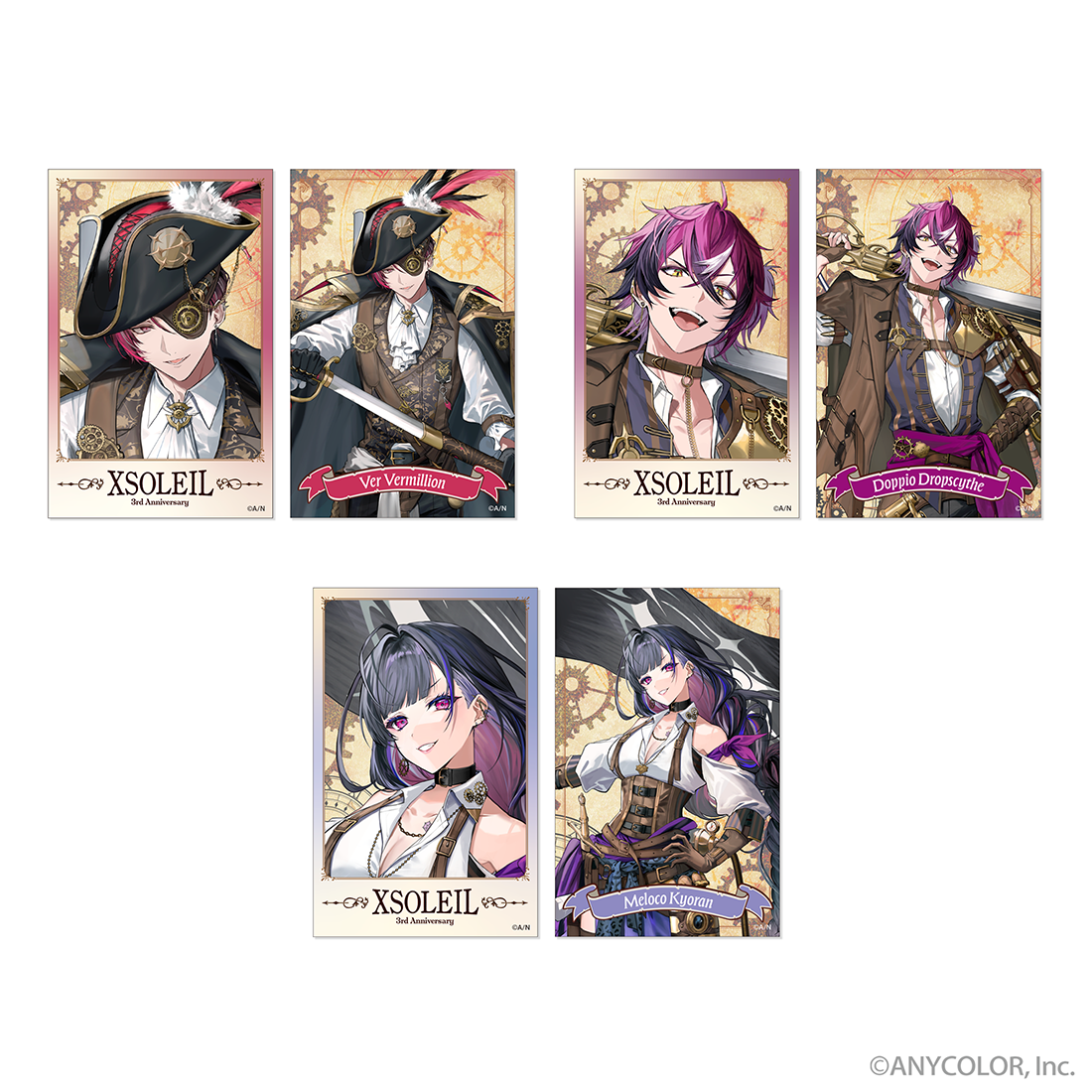 【XSOLEIL 3rd Anniversary】フォト風カード2枚セット