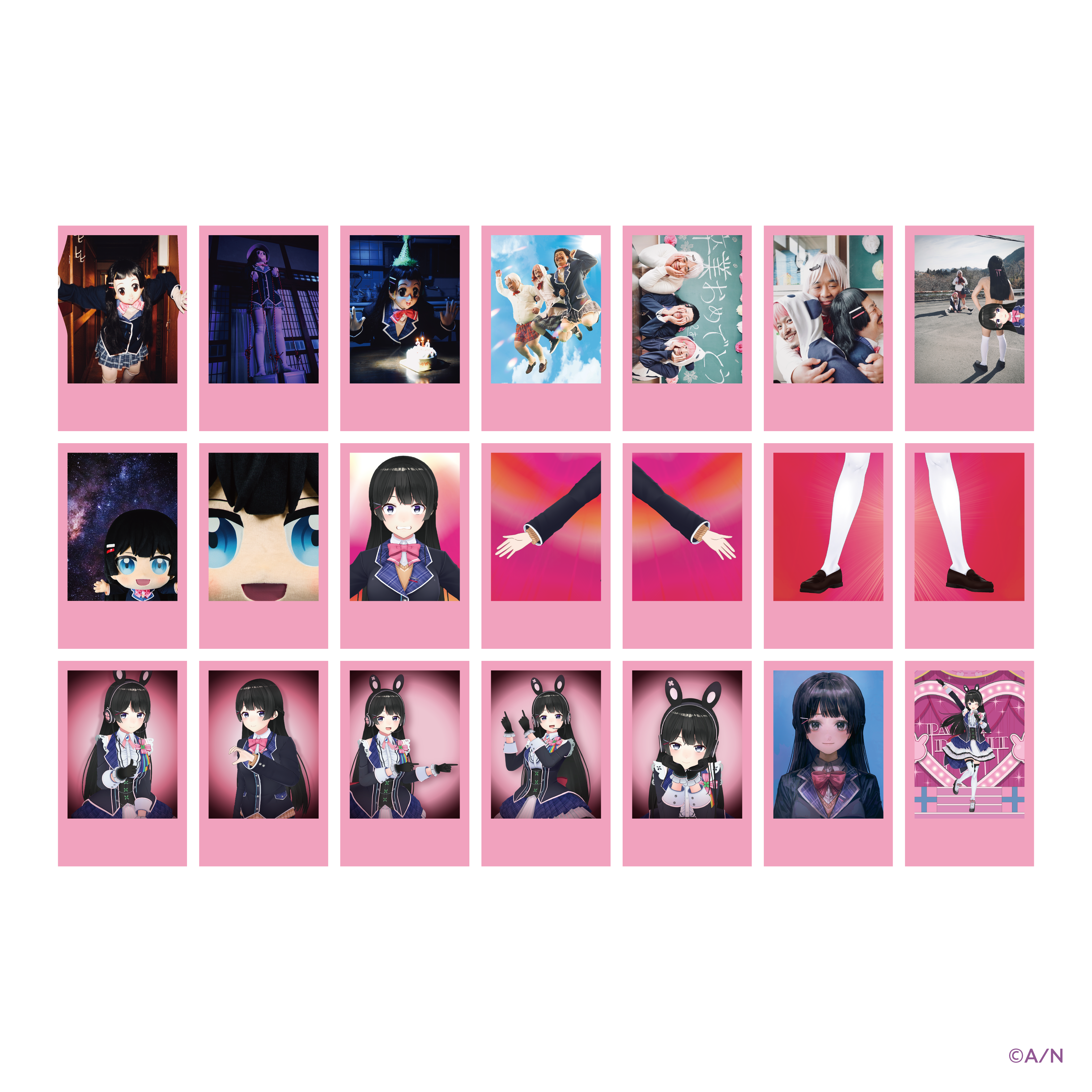 【月ノ美兎 2ndワンマンライブ『Paper Rabbit』】チェキ風カード（3枚入り）