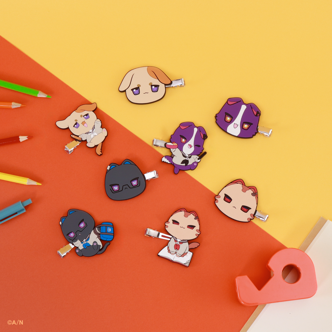 【学園ゔぉるたくしょん】ヘアクリップセット