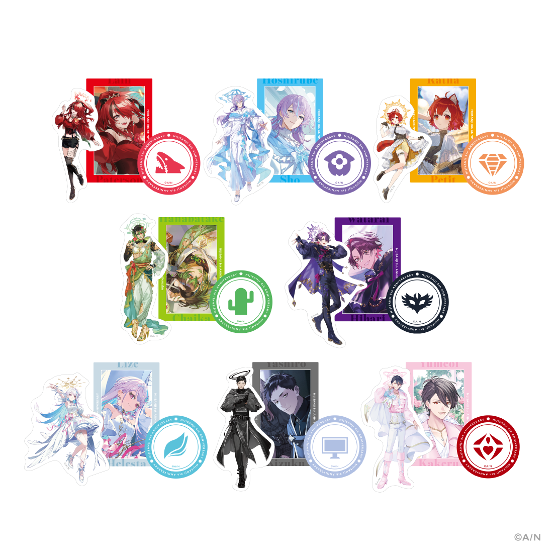 【にじさんじ 8th Anniversary】ステッカーセット