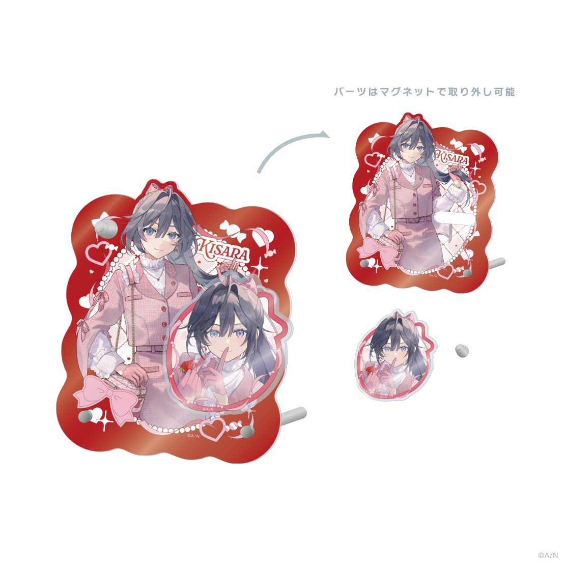 【いちごまにあ】マグネットアクリルパネル