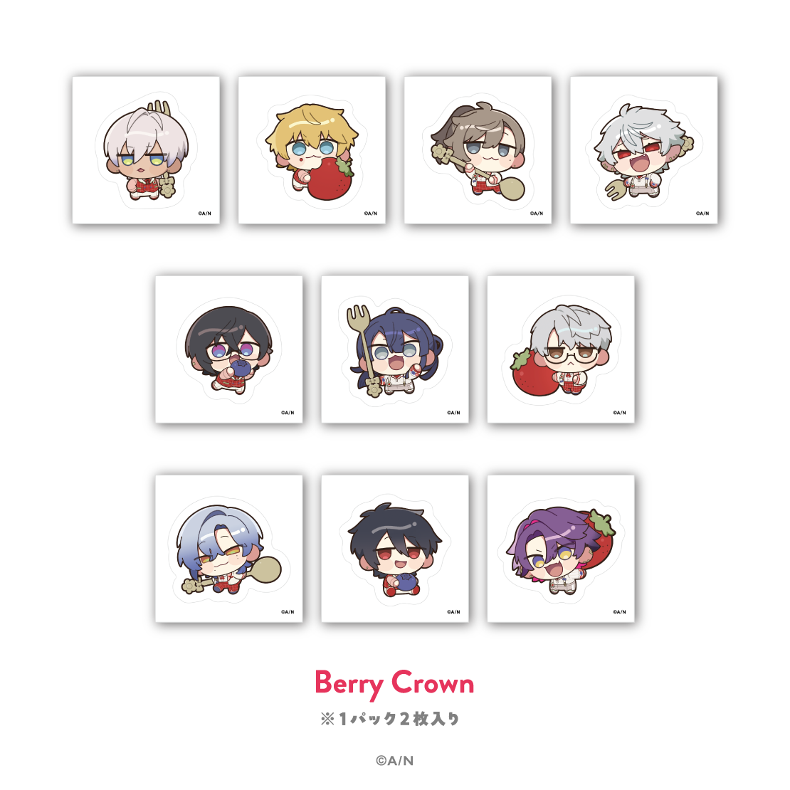 【にじさんじ 8th with cake！】ランダムステッカー Berry Crown