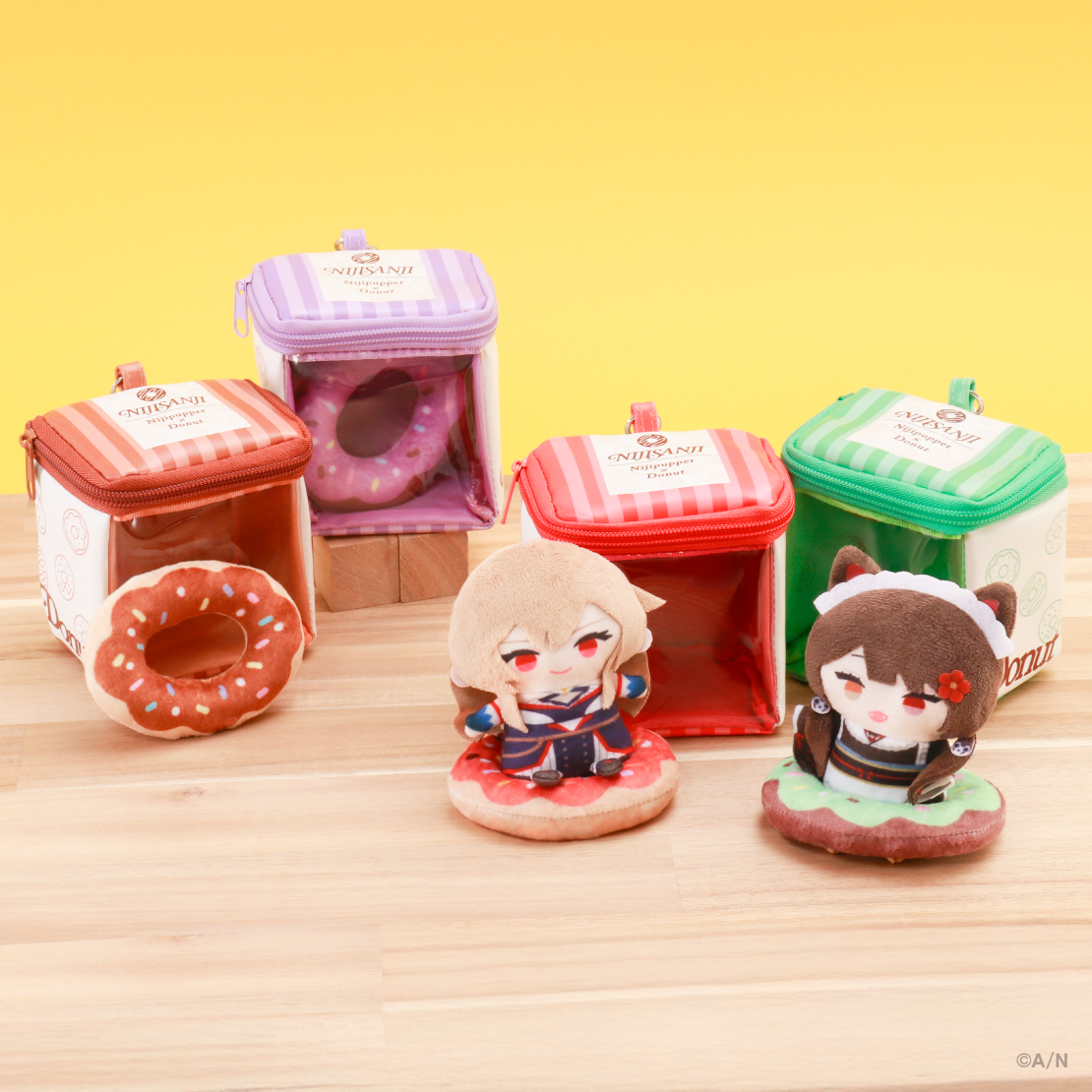 【OrenToko】にじぱぺドーナツ浮き輪＆ポーチセット【にじぱぺカスタム】