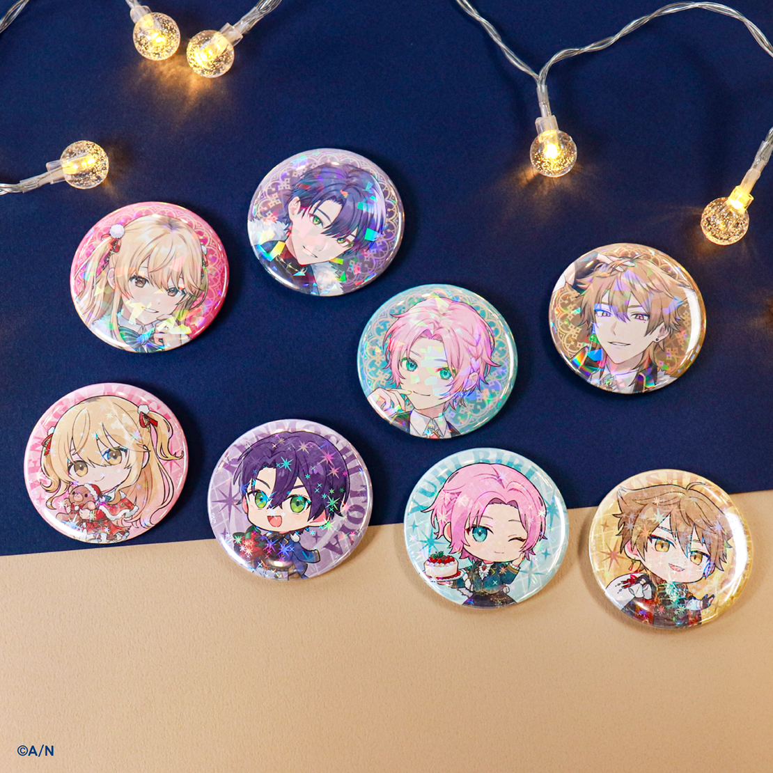 プリパラ あろま クリスマスドリームライブ 缶バッジ アクリル 