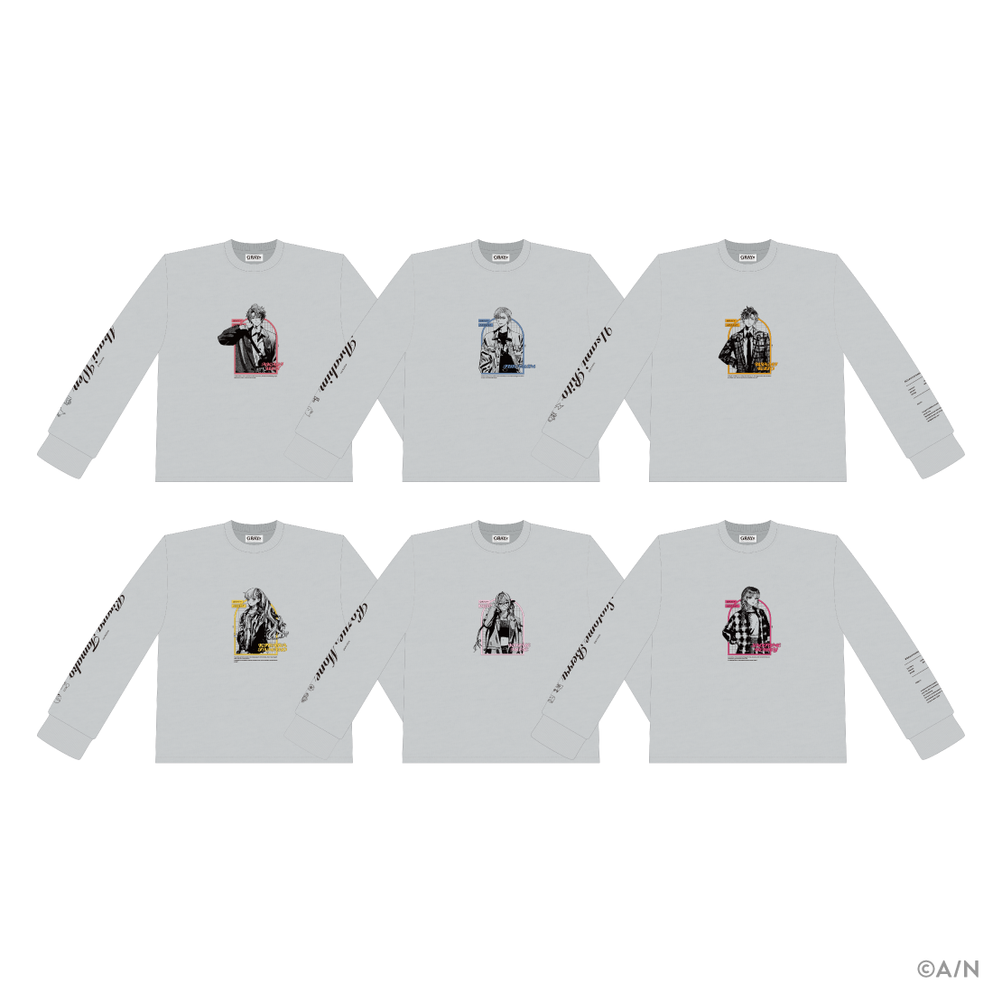 【GRAY×ACCENT】ロングスリーブTシャツ