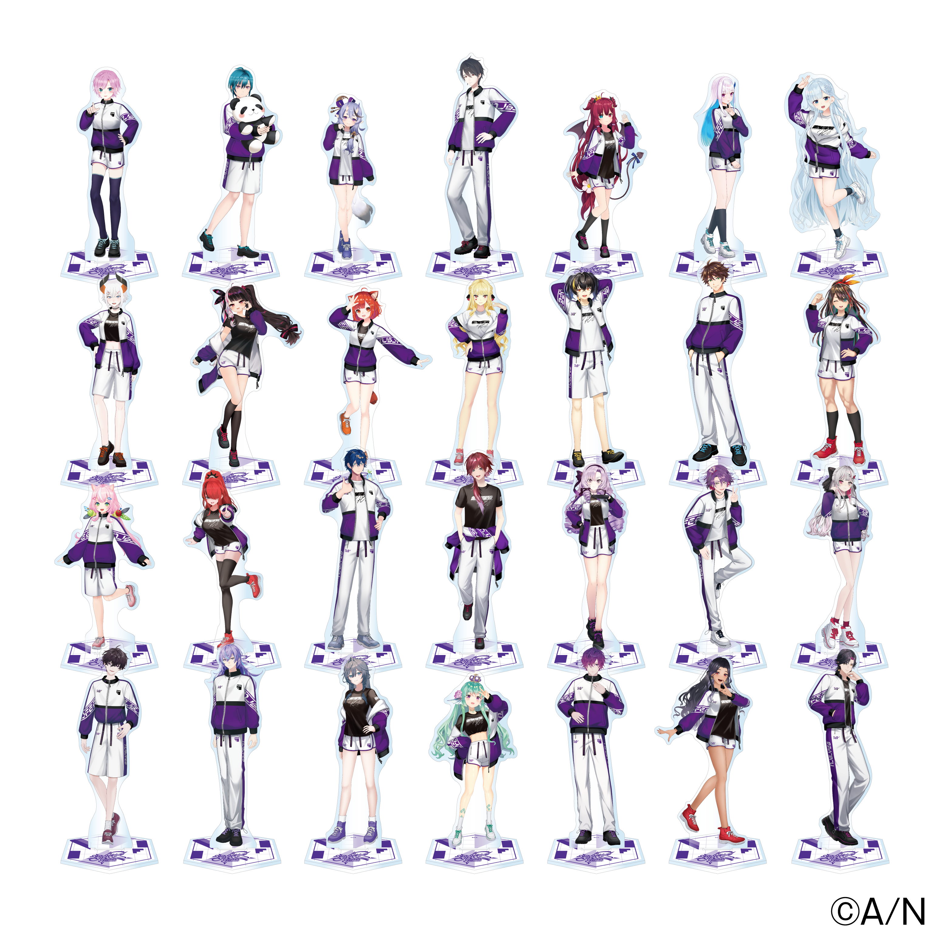 【にじフェス2026】クラスジャージアクリルスタンド バイオレット