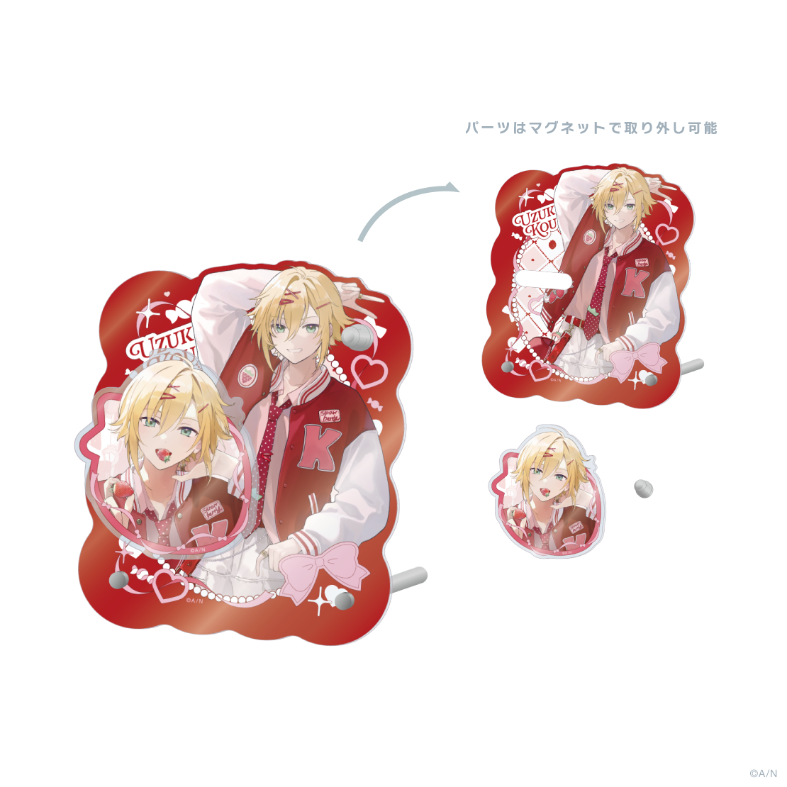 【いちごまにあ】マグネットアクリルパネル