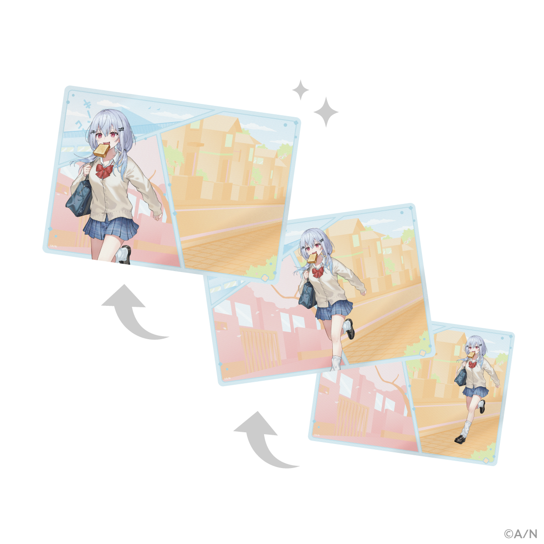 【食パンダッシュ】レンチキュラーアート