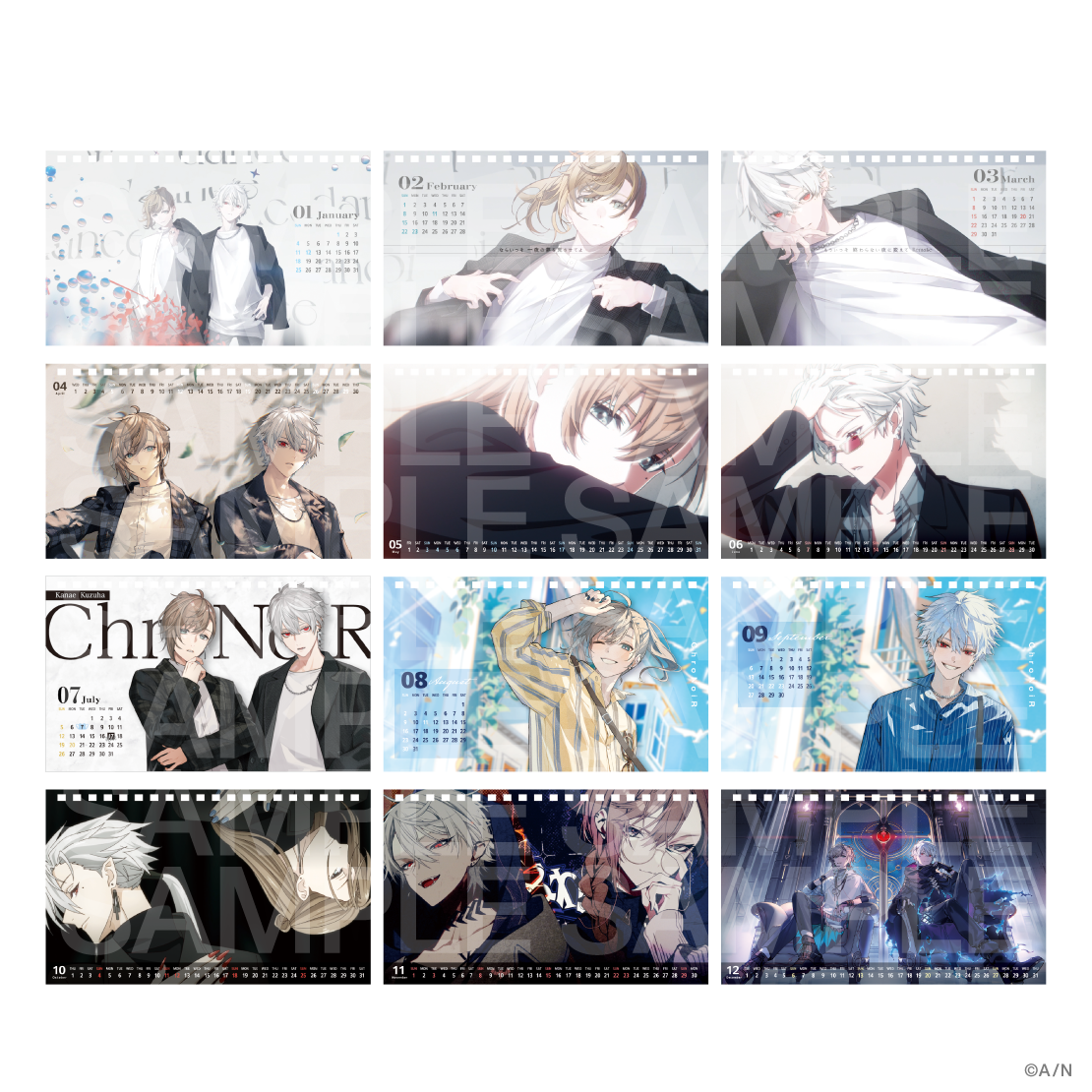 【Unit Selection Calendar 2026】卓上カレンダー ChroNoiR