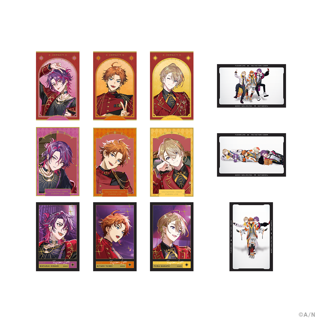 【IMPACT】ランダムフォト風カード  太陽組