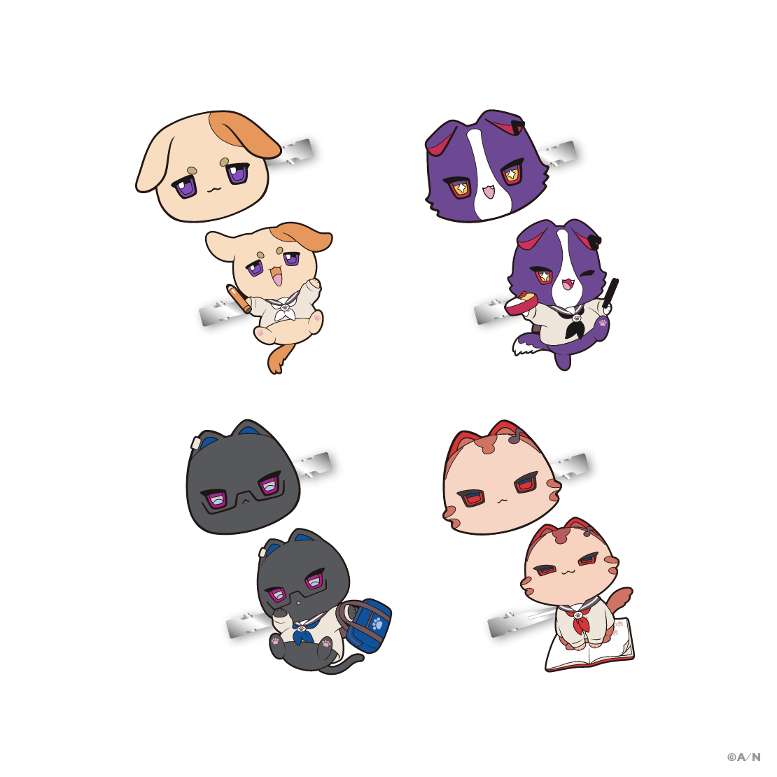 【学園ゔぉるたくしょん】ヘアクリップセット