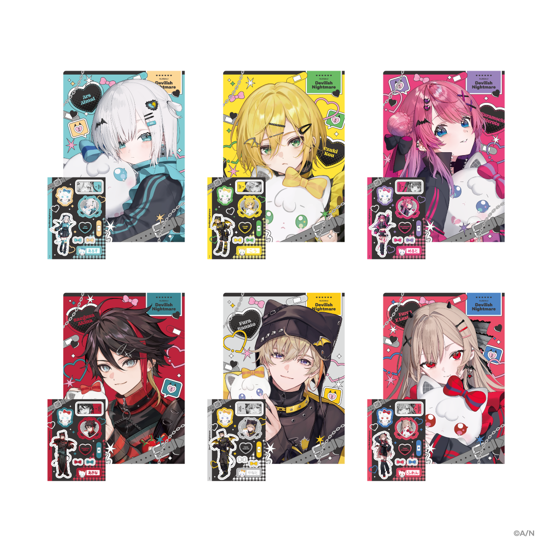 【Devilish Nightmare】クリアファイル＆ステッカーシート